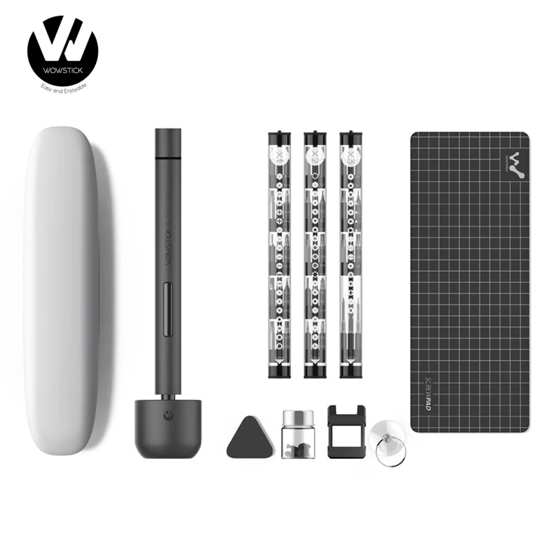 Original Youpin Wowstick 1F+ 64 In 1 Electric Screw Mi driver Cordless Lithium-ion Charge LED Power Screw driver kit
Original Youpin Wowstick 1F+ 64 In 1 Electric Screw Mi driver Cordless Lithium-ion Charge LED Power Screw driver kit