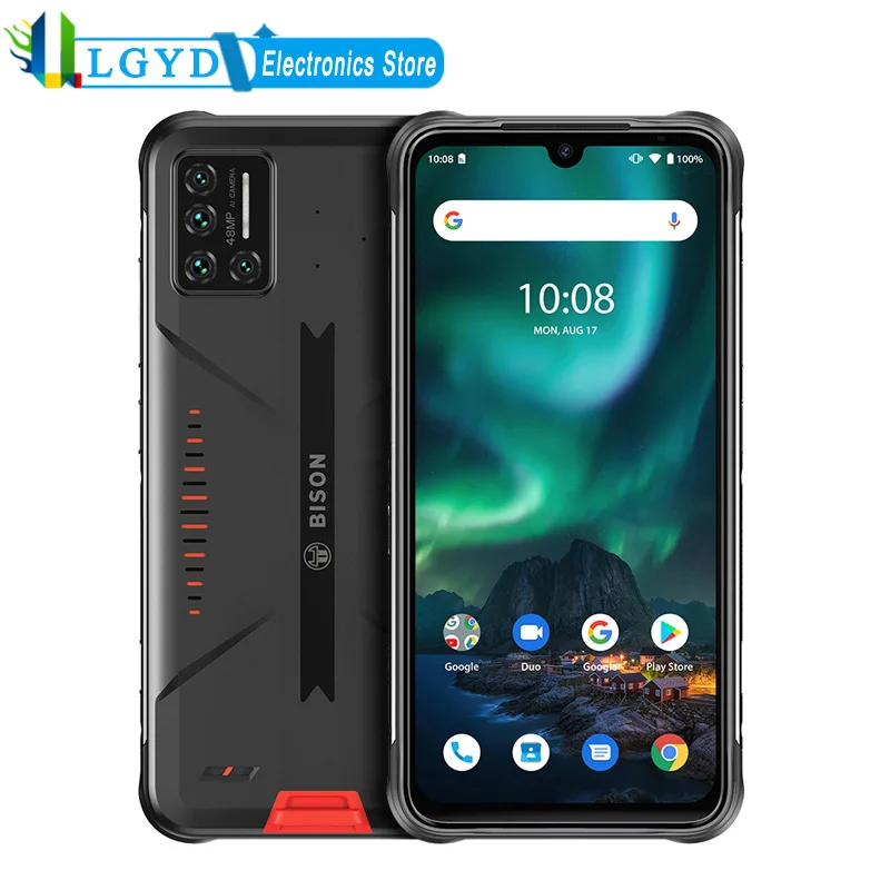 UMIDIGI BISON IP68 Rugged Phone 6.3inch Android 10.0 Helio P60 Octa Core RAM 6GB/8GB ROM 128GB NFC Dual SIM Smartphone
UMIDIGI BISON IP68 Rugged Phone 6.3inch Android 10.0 Helio P60 Octa Core RAM 6GB/8GB ROM 128GB NFC Dual SIM Smartphone