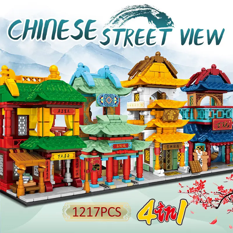 City Street View Teahouse Shop Building Blocks Creative Chinese Antique House Brick Educational Toys For Children
City Street View Teahouse Shop Building Blocks Creative Chinese Antique House Brick Educational Toys For Children