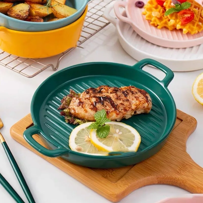 くま 빈티지 접시 Household Plate Fish Tray Dish Steak Dinner Tableware With Handle Nordic Ceramic Art Light Luxury Cake Stand 
くま 빈티지 접시 Household Plate Fish Tray Dish Steak Dinner Tableware With Handle Nordic Ceramic Art Light Luxury Cake Stand