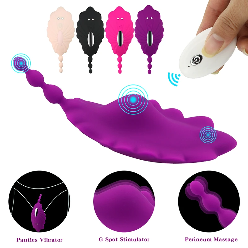 

Wearable Panty Vibrator Invisible Vibratings Remote Control Vagina Clitoral Stimulation Anal Plugs Adults Sex Toys For Women