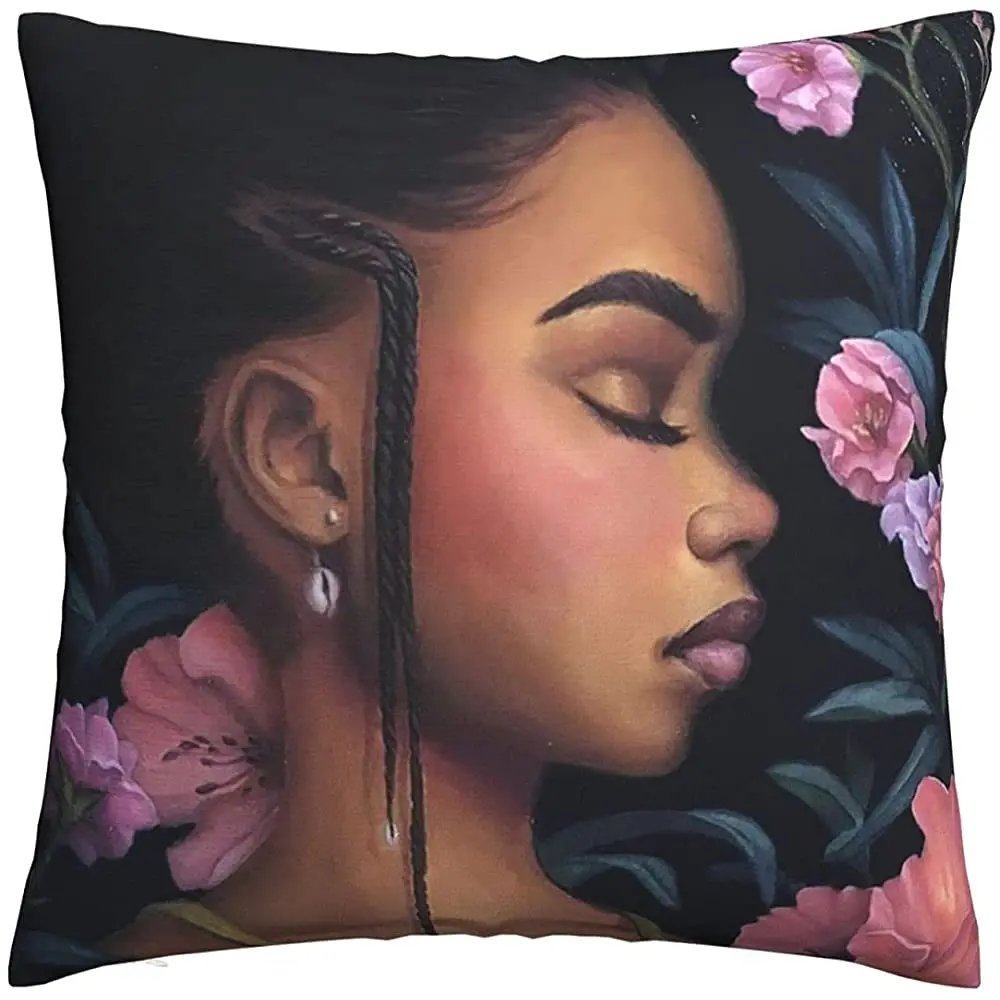 African Girl Pillow Cover Decorative for Living Room Square Throw Pillow Case Cushion Cover Bedroom Home Sofa Decoration
African Girl Pillow Cover Decorative for Living Room Square Throw Pillow Case Cushion Cover Bedroom Home Sofa Decoration
