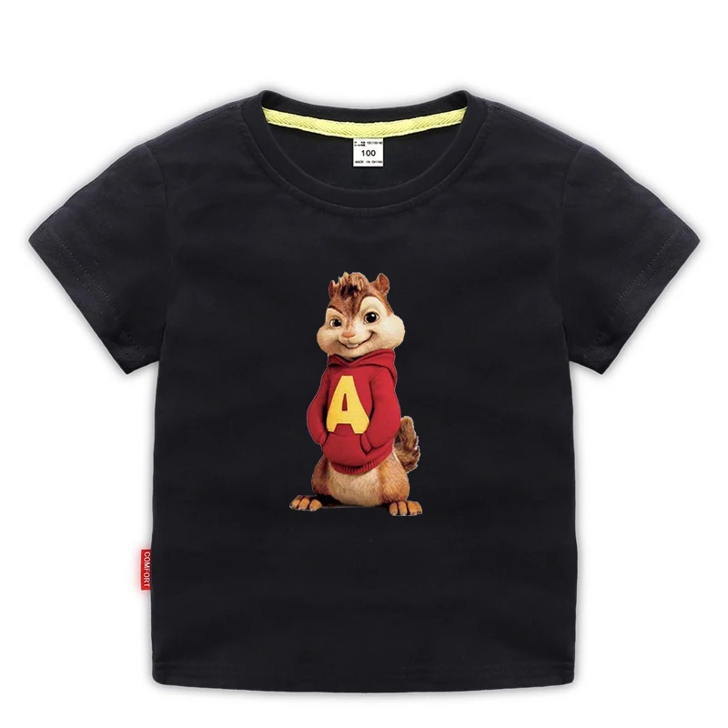 Summer Short Sleeved Cotton T shirts Alvin and The Chipmunk Children's T-shirt Red Tops Cotton Boys Girls Tee 2-10 Years
Summer Short Sleeved Cotton T shirts Alvin and The Chipmunk Children's T-shirt Red Tops Cotton Boys Girls Tee 2-10 Years