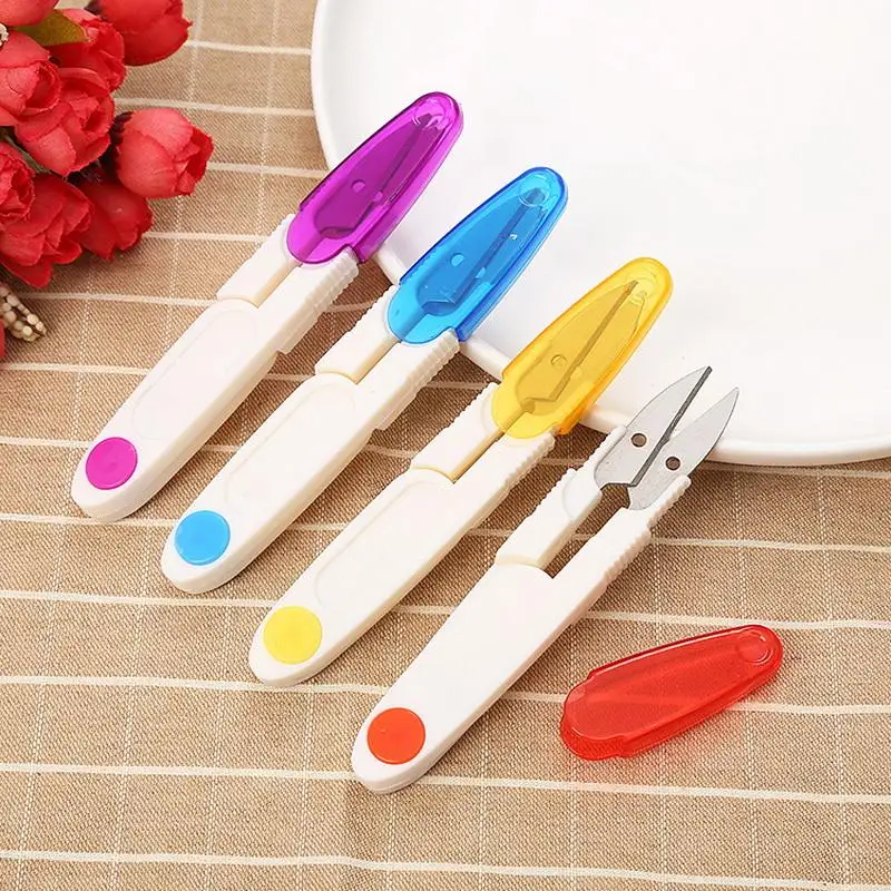 Cross Stitch Scissors Transparent Thread With Cover Sewing Scissors Household U Shaped Plastic Scissors
Cross Stitch Scissors Transparent Thread With Cover Sewing Scissors Household U Shaped Plastic Scissors