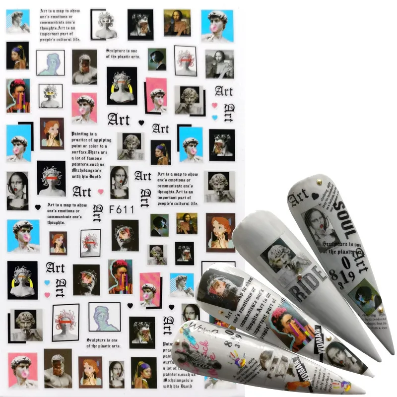 1Pcs Character Gel Polish Nail Sticker Decals Tool Nail Art Paper Decoration Manicure Tattoos 3D DIY Nail Art Accessories
1Pcs Character Gel Polish Nail Sticker Decals Tool Nail Art Paper Decoration Manicure Tattoos 3D DIY Nail Art Accessories