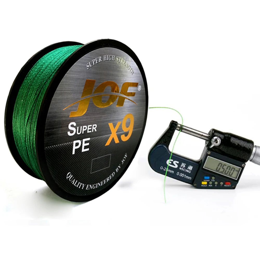 JOF X9 500M 300M 100M Braided Fishing Line 9 Strands MultiColor Multifilament Saltwater PE 20 24 35 40 50 65 80LB | Спорт и