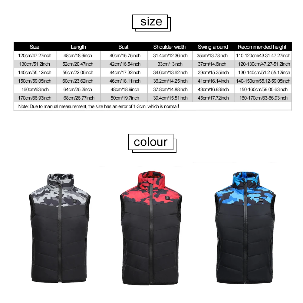 Children's Lightweight Smart Heating Cotton Vest USB Infrared Electric Heating Vest Outdoor Jacket for Outdoor Hiking Camping
Children's Lightweight Smart Heating Cotton Vest USB Infrared Electric Heating Vest Outdoor Jacket for Outdoor Hiking Camping