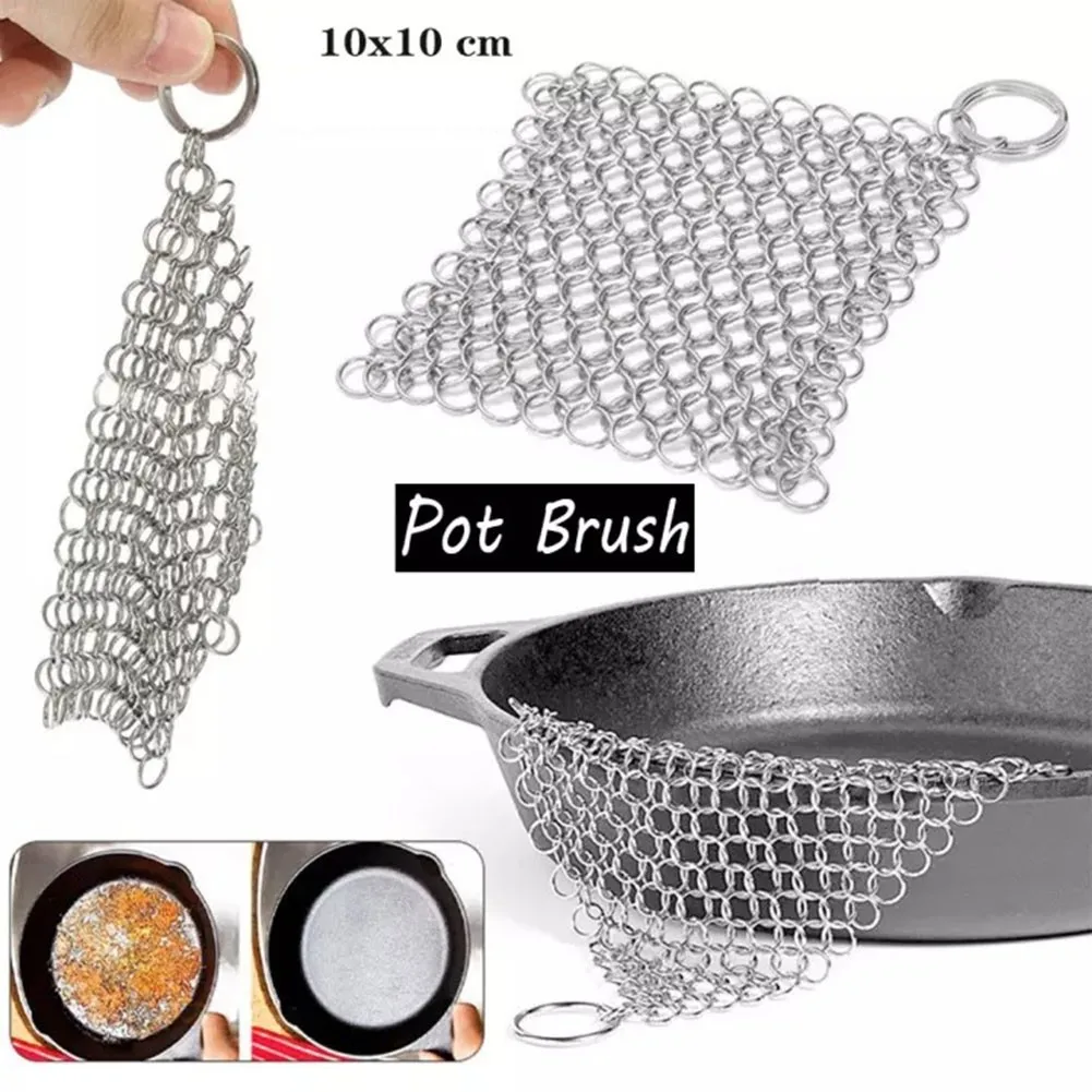 1pc Stainless Steel Cleaner Chain 10x10cm Mail Scrubber Home Cookware Kitchen Tool Kitchen Accessories
1pc Stainless Steel Cleaner Chain 10x10cm Mail Scrubber Home Cookware Kitchen Tool Kitchen Accessories