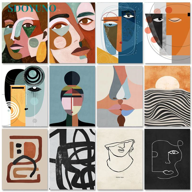 SDOYUNO Oil Paint By Numbers Kits Abstract Figure DIY Painting By Numbers On Canvas Frameless 60x75cm Draw Painting Home Decor
SDOYUNO Oil Paint By Numbers Kits Abstract Figure DIY Painting By Numbers On Canvas Frameless 60x75cm Draw Painting Home Decor