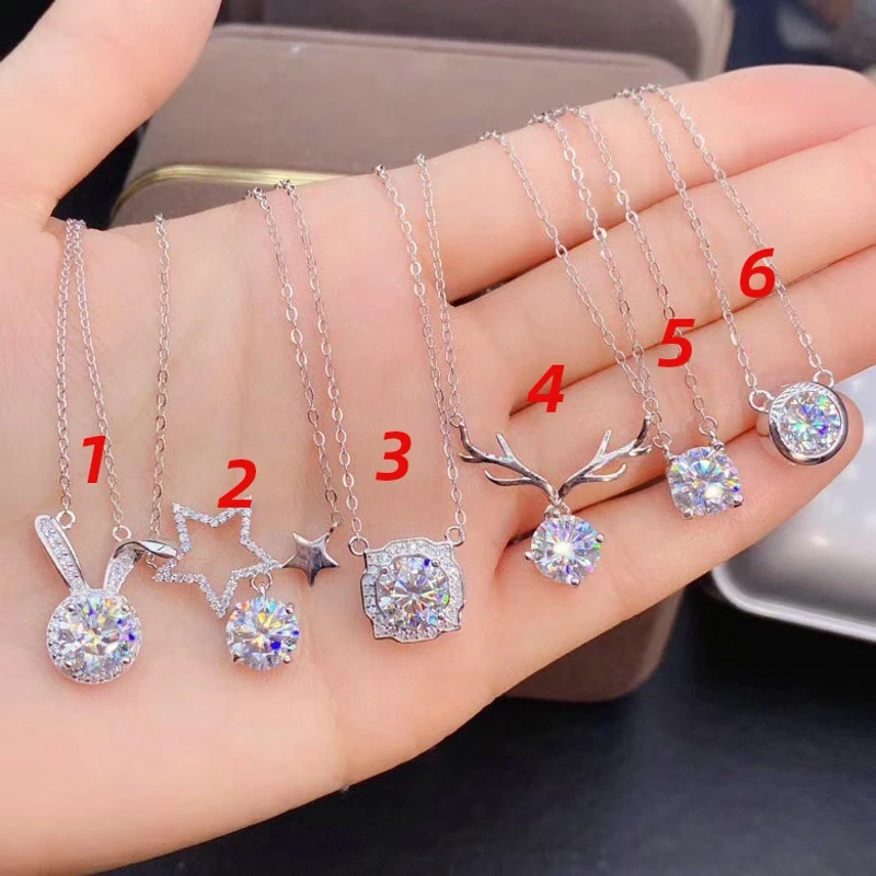 Silver 925 jewelry rabbit elk star Inlaid Zircon Necklace for women shiny Rhinestone Pendant fashion cute charms Dating gift
Silver 925 jewelry rabbit elk star Inlaid Zircon Necklace for women shiny Rhinestone Pendant fashion cute charms Dating gift