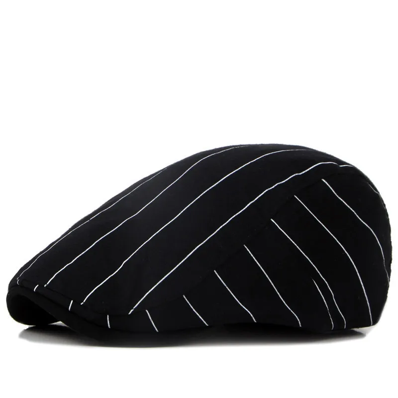 Spring Autumn Cotton Striped Newsboy Caps Flat Peaked Cap Men and Women Painter Beret Hats 28
Spring Autumn Cotton Striped Newsboy Caps Flat Peaked Cap Men and Women Painter Beret Hats 28
