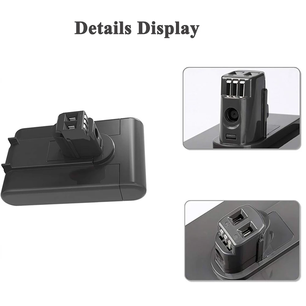 (Type A/B) 22.2V 16800mAh Li-ion Vacuum Battery for Dyson DC35, DC45 DC31, DC34, DC44, DC31 Animal, DC35 Animal,917083-01
(Type A/B) 22.2V 16800mAh Li-ion Vacuum Battery for Dyson DC35, DC45 DC31, DC34, DC44, DC31 Animal, DC35 Animal,917083-01