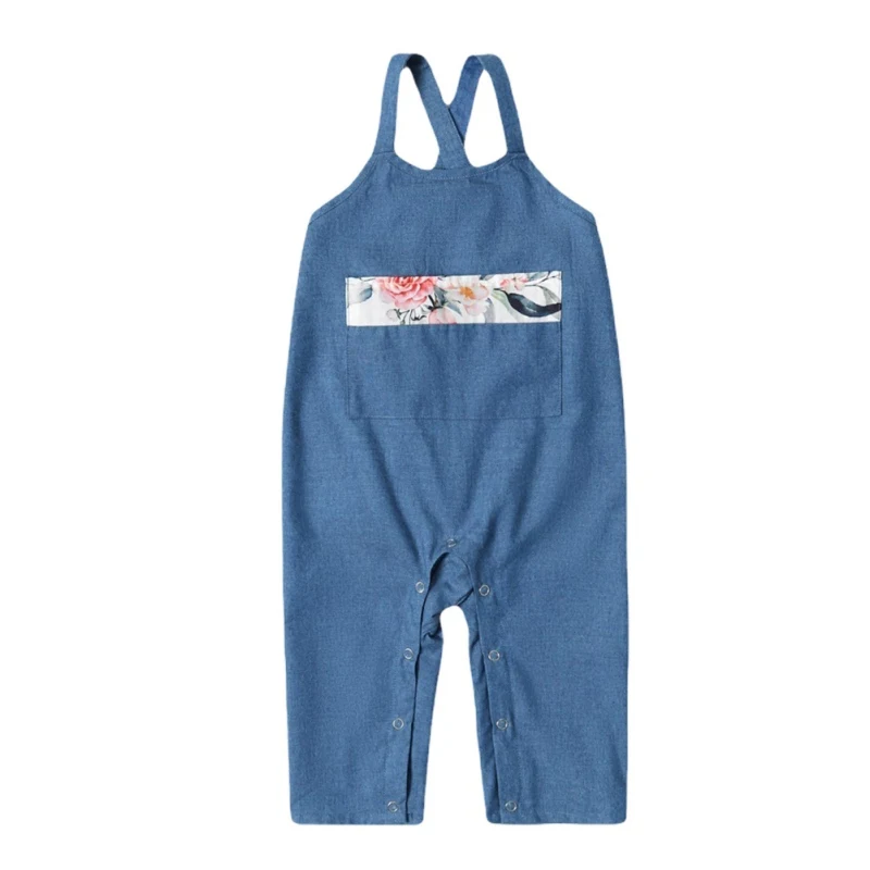 Baywell Summer Family Look Parent-child Mom Daughter Denim Floral Print Dress Baby Rompers Family Matching Outfits
Baywell Summer Family Look Parent-child Mom Daughter Denim Floral Print Dress Baby Rompers Family Matching Outfits