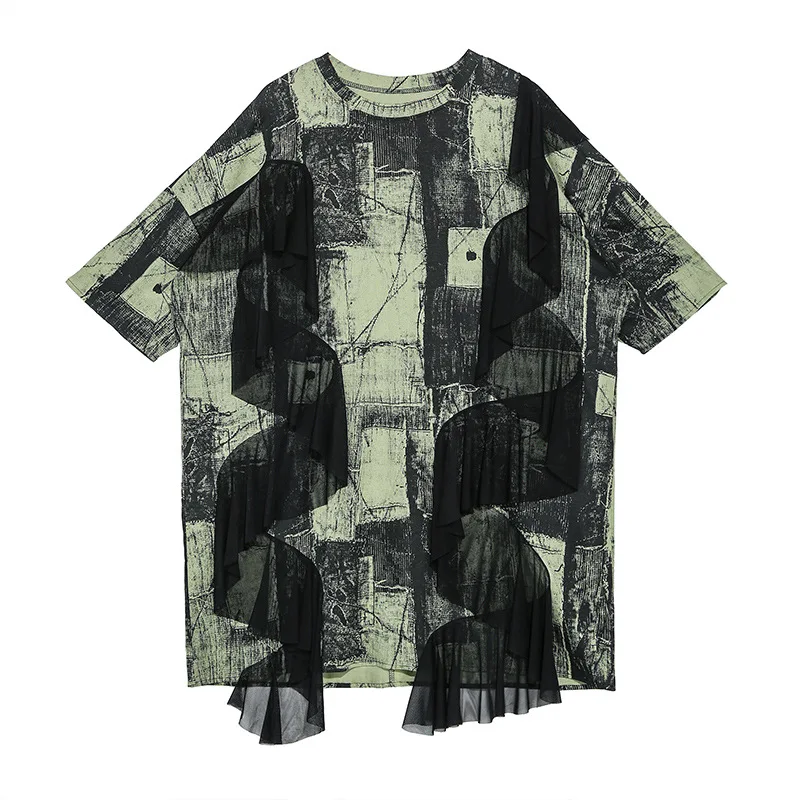 QING MO Women Mesh Stitching Dress 2020 Newest Women Vintage Loose Dress Female Summer Personality Dress ZQY3873
QING MO Women Mesh Stitching Dress 2020 Newest Women Vintage Loose Dress Female Summer Personality Dress ZQY3873