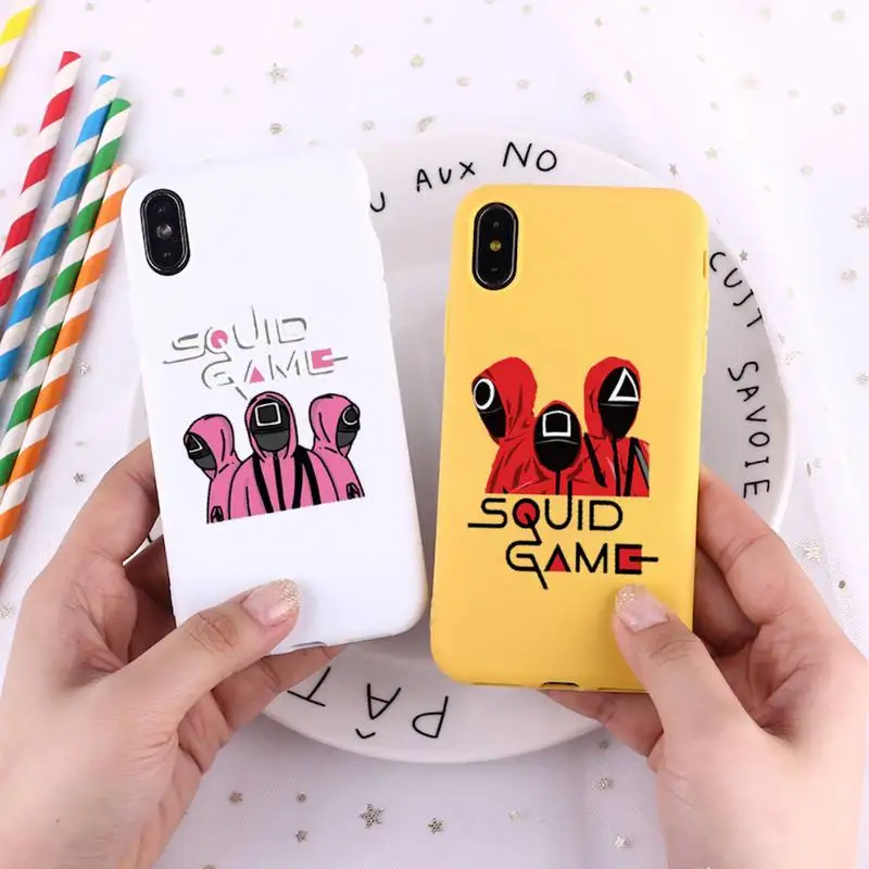 Korean Squid Game TV seres 456 Phone Case Candy Color for iPhone 6 7 8 11 12 13 s mini pro X XS XR MAX Plus
Korean Squid Game TV seres 456 Phone Case Candy Color for iPhone 6 7 8 11 12 13 s mini pro X XS XR MAX Plus