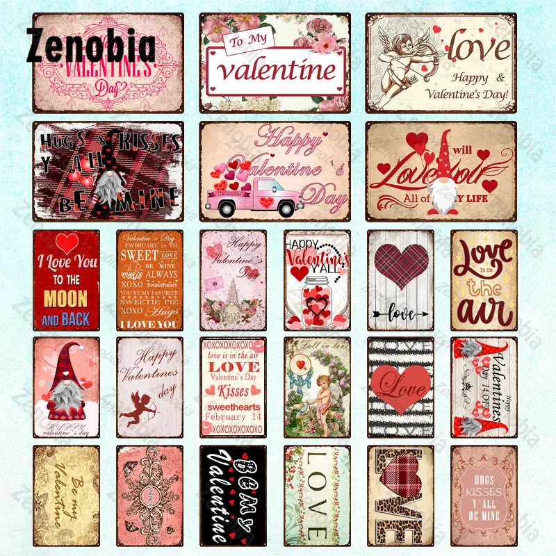 Metal Sign Wall Decor Happy Valentines Day Tin Sign Love Cupid Vintage Plaque Valentine's Day Present Marry Room Wall Art Decor
Metal Sign Wall Decor Happy Valentines Day Tin Sign Love Cupid Vintage Plaque Valentine's Day Present Marry Room Wall Art Decor
