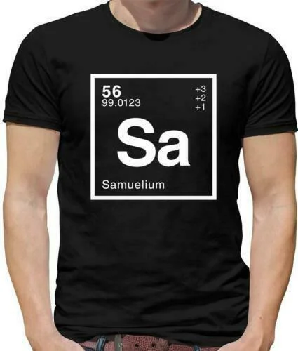 Element Name Samuel Mens T-Shirt - Surname - First Name - Physics - Science-Nerd
Element Name Samuel Mens T-Shirt - Surname - First Name - Physics - Science-Nerd