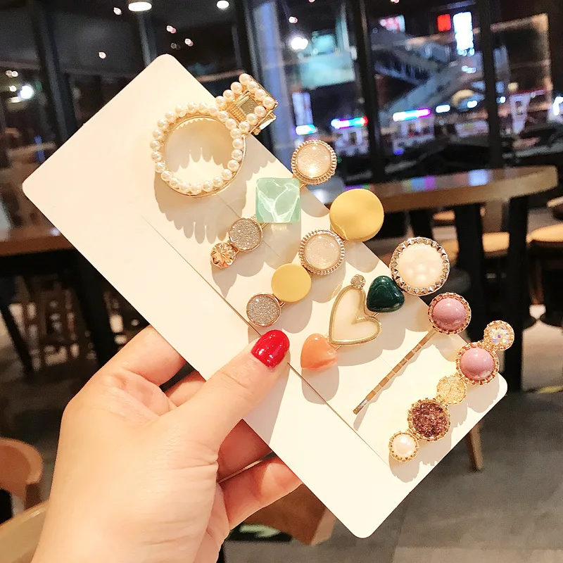 Crystal Hairpins For Women Girls Trendy Pearl Hair Clips Barrettes Hair Accessories Jewelry Gifts 5/6/7/8/9pcs/set Hairgrips
Crystal Hairpins For Women Girls Trendy Pearl Hair Clips Barrettes Hair Accessories Jewelry Gifts 5/6/7/8/9pcs/set Hairgrips