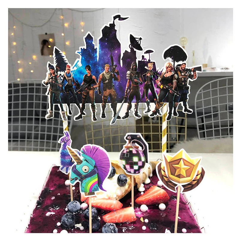 Fortnite Game Toy Party Accessories Cake Card Kids Game Theme Birthday Baking Cake Plugin Party Decoration Children Toys Gift
Fortnite Game Toy Party Accessories Cake Card Kids Game Theme Birthday Baking Cake Plugin Party Decoration Children Toys Gift