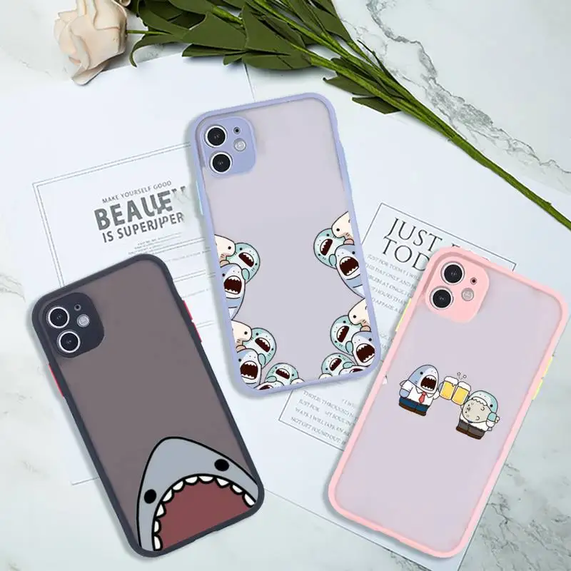 cute shark Phone Case For iPhone 13 12 11 Mini Pro XR XS Max 7 8 Plus X Matte transparent Pink Back Cover
cute shark Phone Case For iPhone 13 12 11 Mini Pro XR XS Max 7 8 Plus X Matte transparent Pink Back Cover