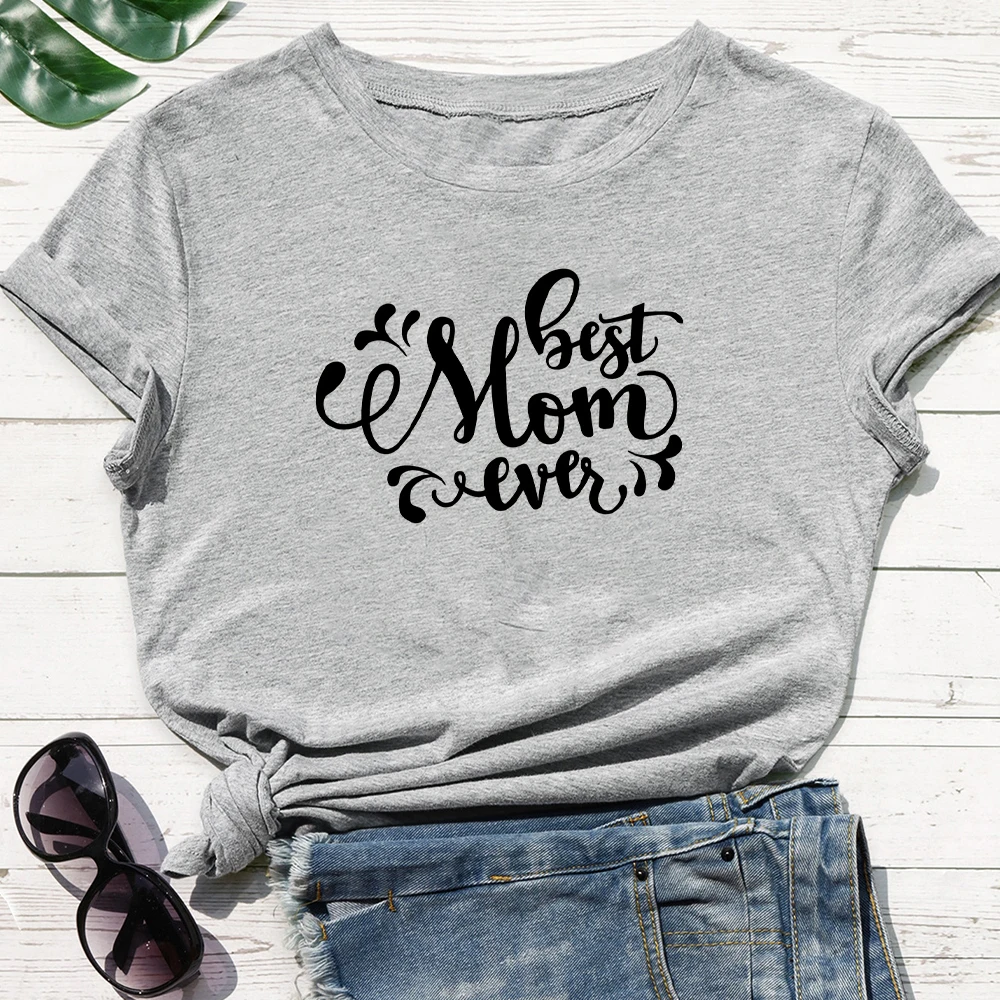 Best Mom Ever Letter printing New T-shirt Female Harajuku Aesthetic Oversize Punk Top Daily Casual Wear Round Neck Tshirt
Best Mom Ever Letter printing New T-shirt Female Harajuku Aesthetic Oversize Punk Top Daily Casual Wear Round Neck Tshirt
