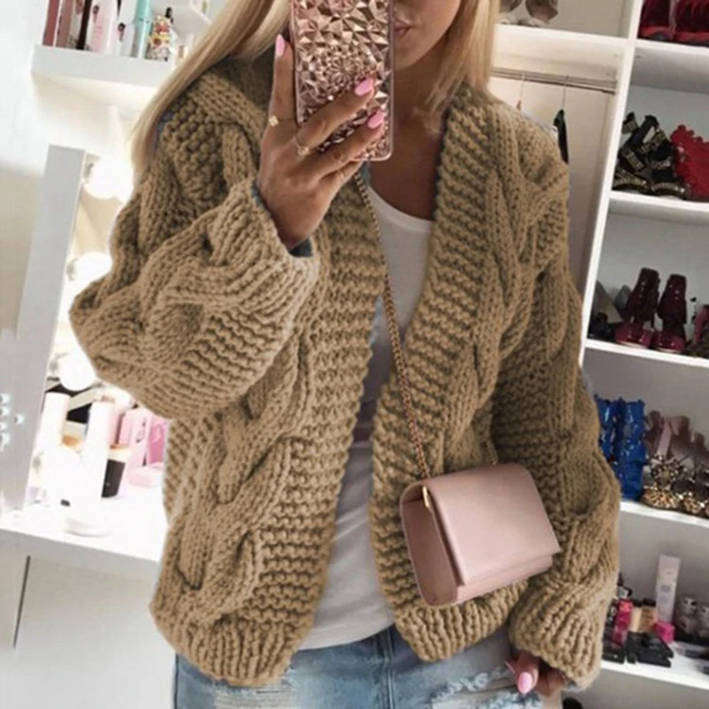 2020 Korean Cardigan Sweaters Coat Women Knitted Fashion Knitted Jacket Black Cotton Cardigan Female Casual Winter Warm Hooded
2020 Korean Cardigan Sweaters Coat Women Knitted Fashion Knitted Jacket Black Cotton Cardigan Female Casual Winter Warm Hooded