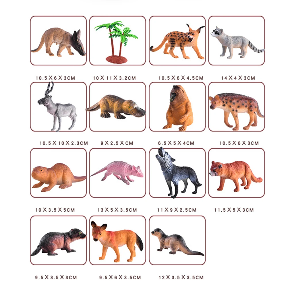 15 Pieces Realistic Wild Animal Model Animals Set for Children Educational Toys As
15 Pieces Realistic Wild Animal Model Animals Set for Children Educational Toys As