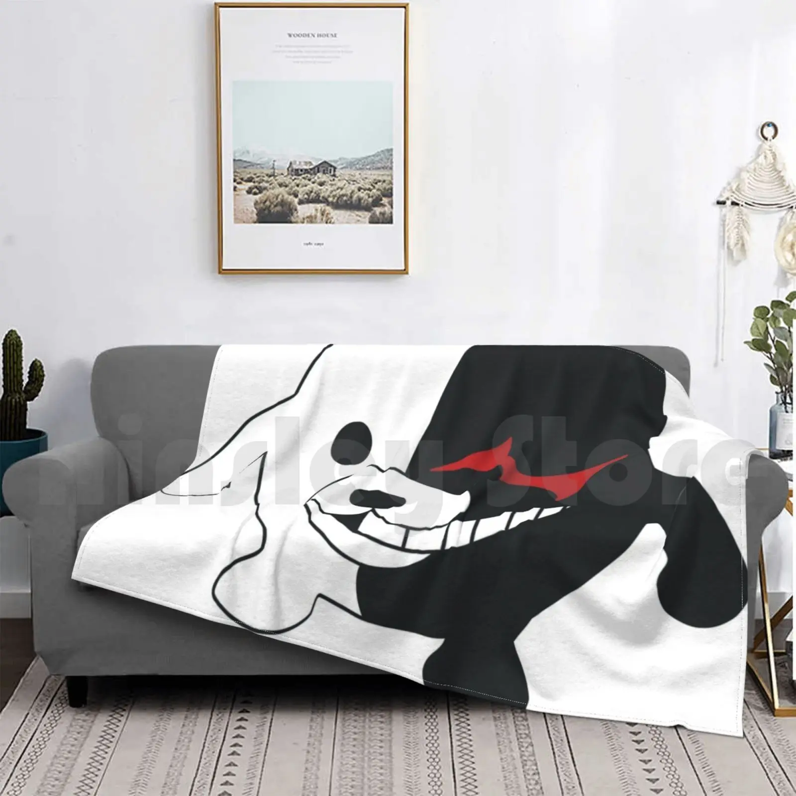 

Monokuma Ball-Danganronpa Blanket Fashion Custom Danganronpa Dr Dr2 Dr3 Monokuma Meme Mmonokuma Ball