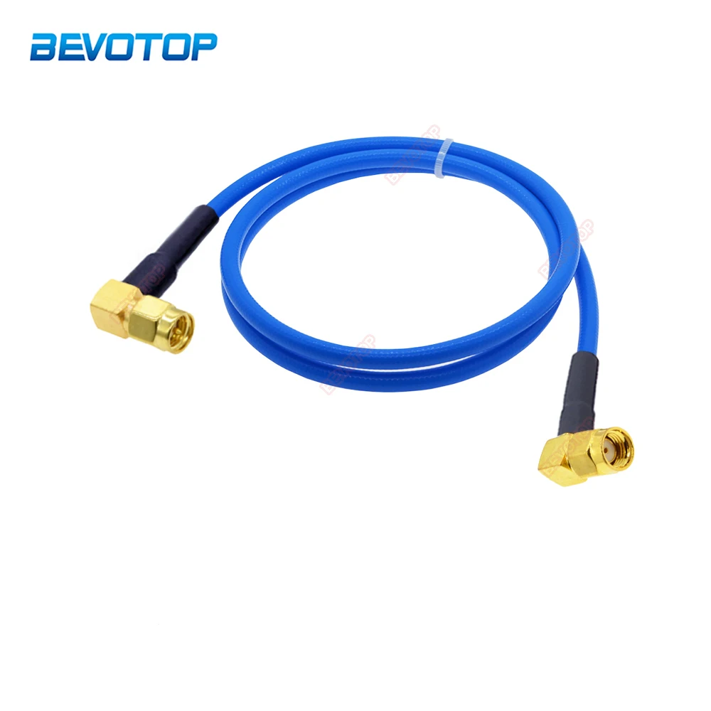 RG-402 Cable SMA Male Right Angle to RP SMA Male 90 Degree Connector Blue Jacket Semi-Felxible RG402 50ohm RF Coaxial Cable
RG-402 Cable SMA Male Right Angle to RP SMA Male 90 Degree Connector Blue Jacket Semi-Felxible RG402 50ohm RF Coaxial Cable