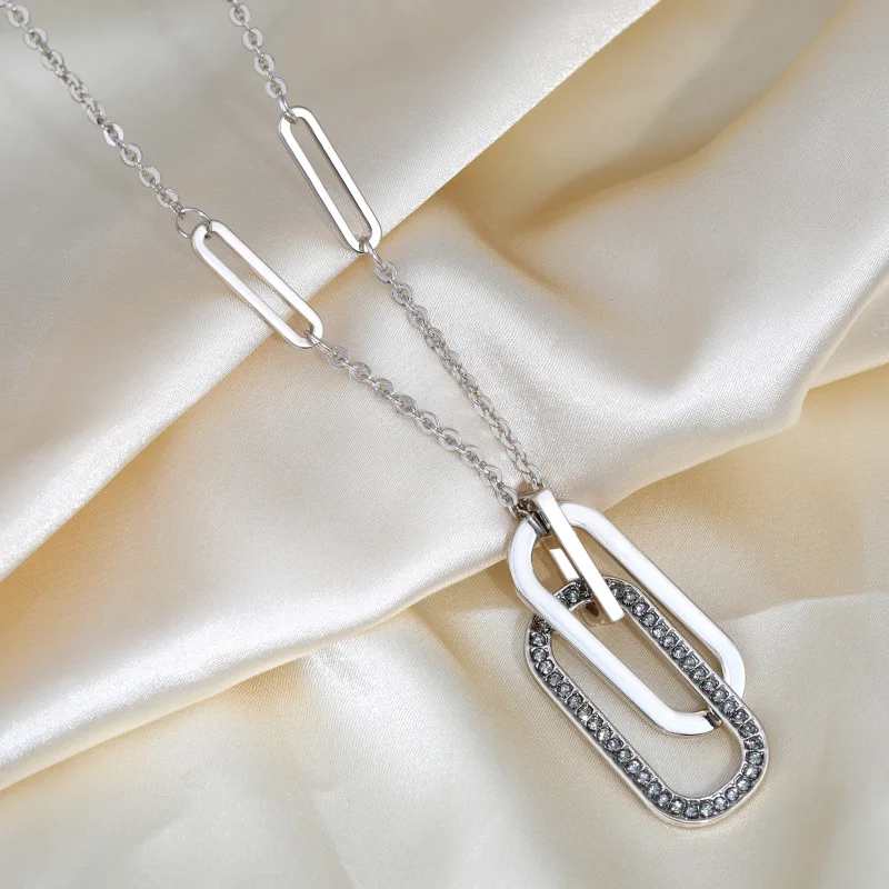 Fashion Geometric Long Necklace Women 2020 New Jewelry Double Ovals Hanging Necklaces Pendants
Fashion Geometric Long Necklace Women 2020 New Jewelry Double Ovals Hanging Necklaces Pendants