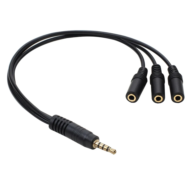 3.5mm 3 Way Port Aux Multi Headphone Earphone Audio Splitter Adapter 3.5mm Jack HUB Spliter Cable Extender 1 Male to 3 Female
3.5mm 3 Way Port Aux Multi Headphone Earphone Audio Splitter Adapter 3.5mm Jack HUB Spliter Cable Extender 1 Male to 3 Female
