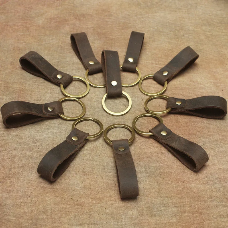 Handmade lanyard Cowhide keycordlanyards Retro crazy horse leather phone charm key Universal Single circle key ring
Handmade lanyard Cowhide keycordlanyards Retro crazy horse leather phone charm key Universal Single circle key ring