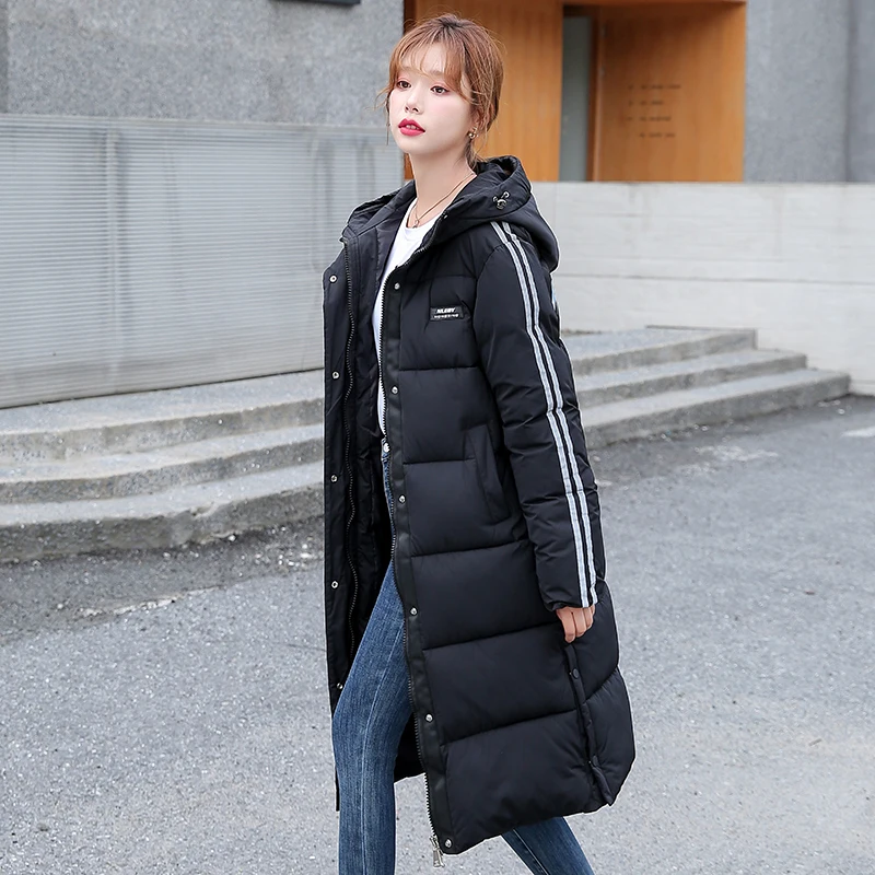 Winter X-Long Solid Casual Woman's Thick Jacket Hooded Warm Parkas for Female Long Cotton Padded Ladies Zipper Parkas
Winter X-Long Solid Casual Woman's Thick Jacket Hooded Warm Parkas for Female Long Cotton Padded Ladies Zipper Parkas