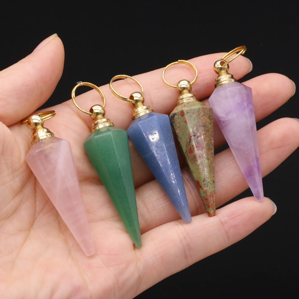 2021 Hot Selling Natural Semi-precious Stone Long Conical Perfume Bottle Pendant Making DIY Necklace Bracelet Gift Size 16x50mm
2021 Hot Selling Natural Semi-precious Stone Long Conical Perfume Bottle Pendant Making DIY Necklace Bracelet Gift Size 16x50mm