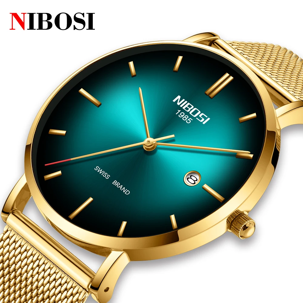NIBOSI Top Brand Men Watches Business Quartz Watch Men's Stainless Steel Band 30M Waterproof Date Wristwatches Relogio Masculino
NIBOSI Top Brand Men Watches Business Quartz Watch Men's Stainless Steel Band 30M Waterproof Date Wristwatches Relogio Masculino