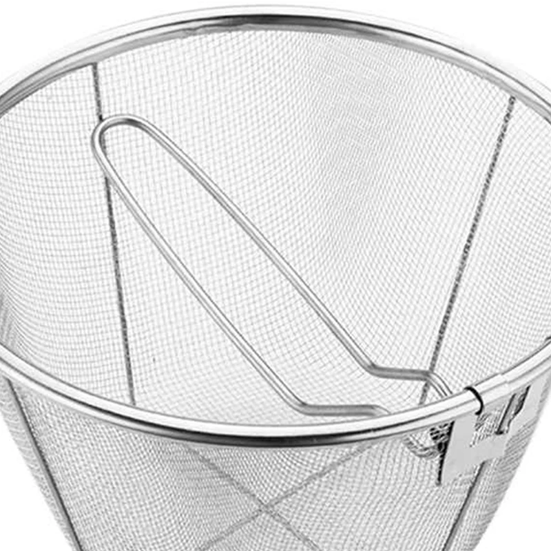 Stainless Steel Fry French Fries Chef Basket Kitchen Colander Mesh Noodle Dumplings Strainer Frying Fried Basket Tool 
Stainless Steel Fry French Fries Chef Basket Kitchen Colander Mesh Noodle Dumplings Strainer Frying Fried Basket Tool