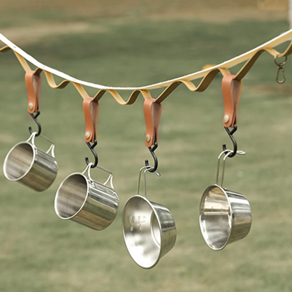 Outdoor PU Leather Hooks Camping Tripod Clothes Storage Keychain Portable Durable Hiking Hanger Clothes Hook For Camp Supplies
Outdoor PU Leather Hooks Camping Tripod Clothes Storage Keychain Portable Durable Hiking Hanger Clothes Hook For Camp Supplies