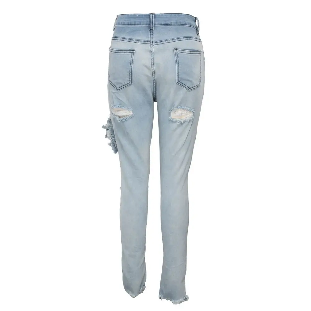 Plus Size Washed Elastic Hight Slim Jeans Women Streetwear High Waist Zipper Fly Denim Pant Autumn Casual Big Hole Skinny Bottom
Plus Size Washed Elastic Hight Slim Jeans Women Streetwear High Waist Zipper Fly Denim Pant Autumn Casual Big Hole Skinny Bottom