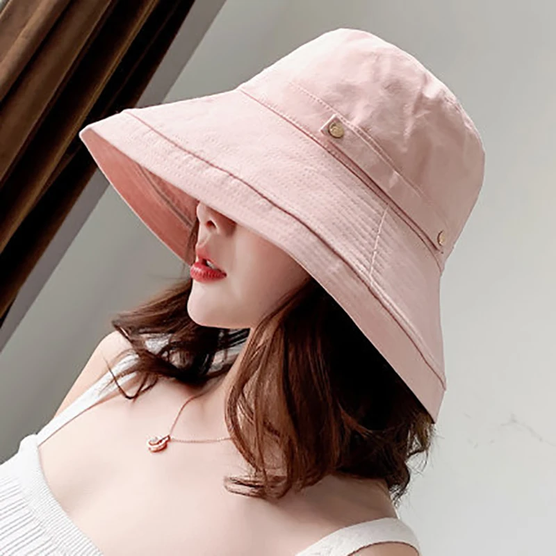New Fashion Ladies Summer Anti-ultraviolet Sun Visor Female Ponytail Bucket Hat Beach Hat Double-sided Solid Color Fisherman Hat
New Fashion Ladies Summer Anti-ultraviolet Sun Visor Female Ponytail Bucket Hat Beach Hat Double-sided Solid Color Fisherman Hat