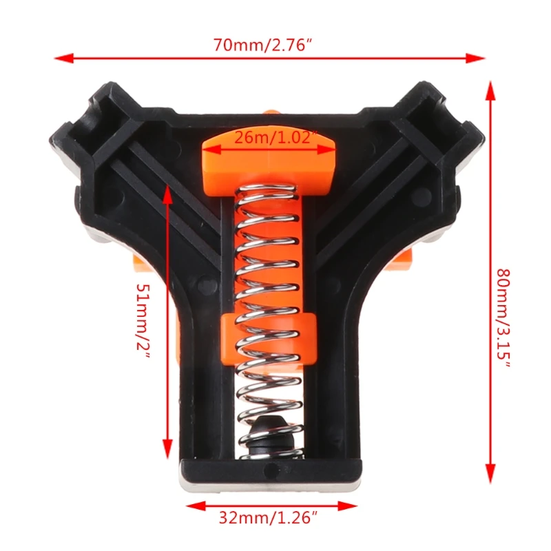 4pcs 90 Degree Clamp Right Angle Corner Fixing Frame Clips Holder Adjustable Spring Woodworking Tool
4pcs 90 Degree Clamp Right Angle Corner Fixing Frame Clips Holder Adjustable Spring Woodworking Tool