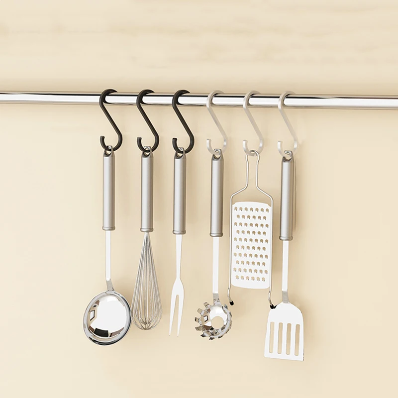 8 Pcs Aluminium Alloy Multi-functional S Shape Hooks Kitchen Railing Hanger Hook Clasp Holder Hooks For Hanging Clothes Handbag
8 Pcs Aluminium Alloy Multi-functional S Shape Hooks Kitchen Railing Hanger Hook Clasp Holder Hooks For Hanging Clothes Handbag