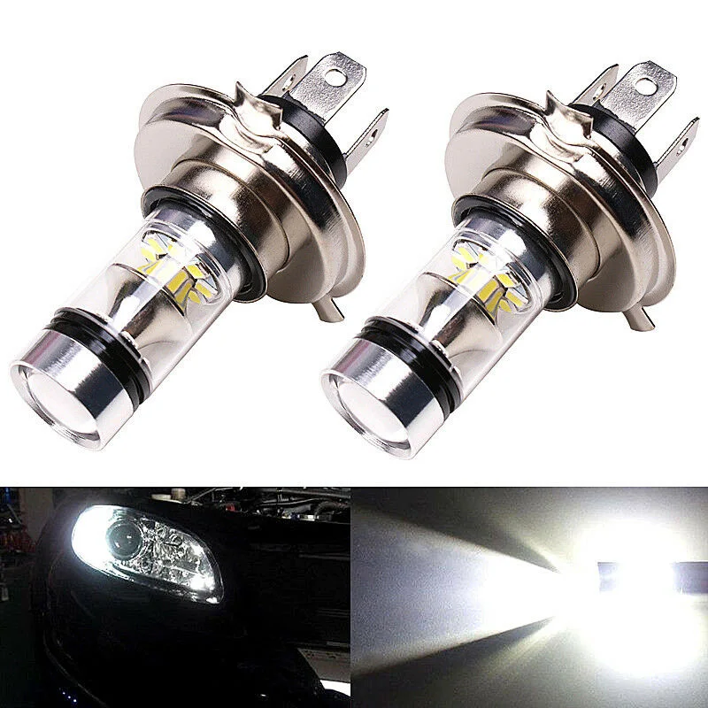 2pcs Car H4 8000K High/Low Beam 20-LED Fog Lights Driving DRL Bulb White Lamps 100W Auto Led Headlight
2pcs Car H4 8000K High/Low Beam 20-LED Fog Lights Driving DRL Bulb White Lamps 100W Auto Led Headlight
