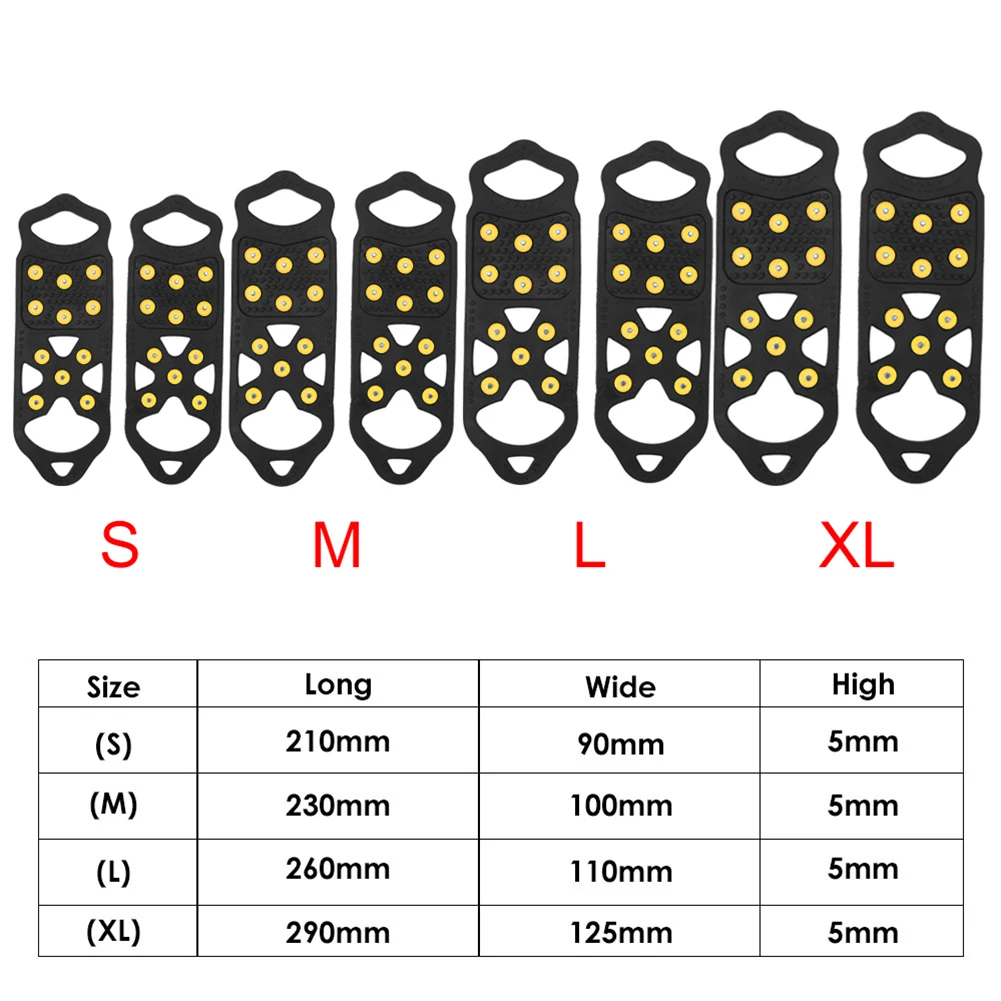 Snow Ice Non Slip Spike Grips 11 Teeth Crampon Cleats Climbing Shoes Cover for Family Outdoor Camping Accessory
Snow Ice Non Slip Spike Grips 11 Teeth Crampon Cleats Climbing Shoes Cover for Family Outdoor Camping Accessory