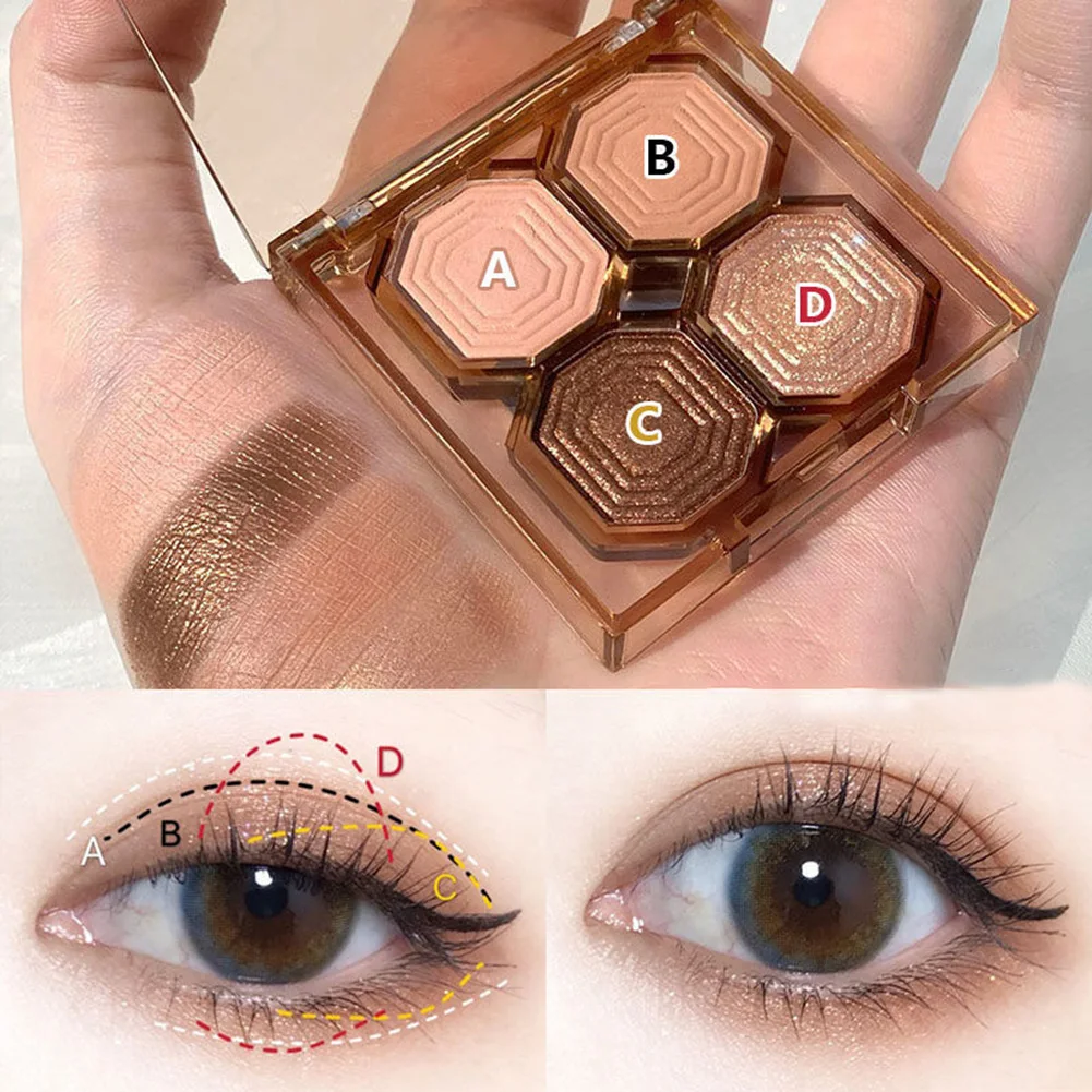 New Arrival Charming Eyeshadow Bright Gemstone Waterproof Four-color Eyeshadow Pearly Matte Earth Eyeshadow Palette Cosmetics
New Arrival Charming Eyeshadow Bright Gemstone Waterproof Four-color Eyeshadow Pearly Matte Earth Eyeshadow Palette Cosmetics