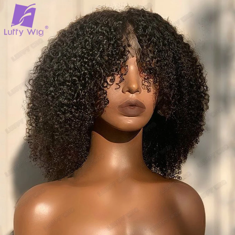Realistic Scalp Top Human Hair Wigs With Bangs Full Machine Made Brazilian Kinky Curly Wig 200 Density Remy Hair LUFFY
Realistic Scalp Top Human Hair Wigs With Bangs Full Machine Made Brazilian Kinky Curly Wig 200 Density Remy Hair LUFFY