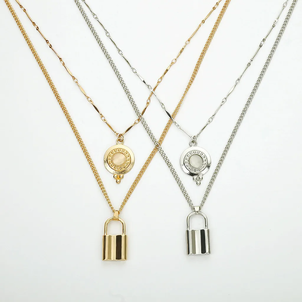 Vintage Metal Plate Lock Sweater Chain Ladies multilayer necklace jewelry necklace for women 2021
Vintage Metal Plate Lock Sweater Chain Ladies multilayer necklace jewelry necklace for women 2021