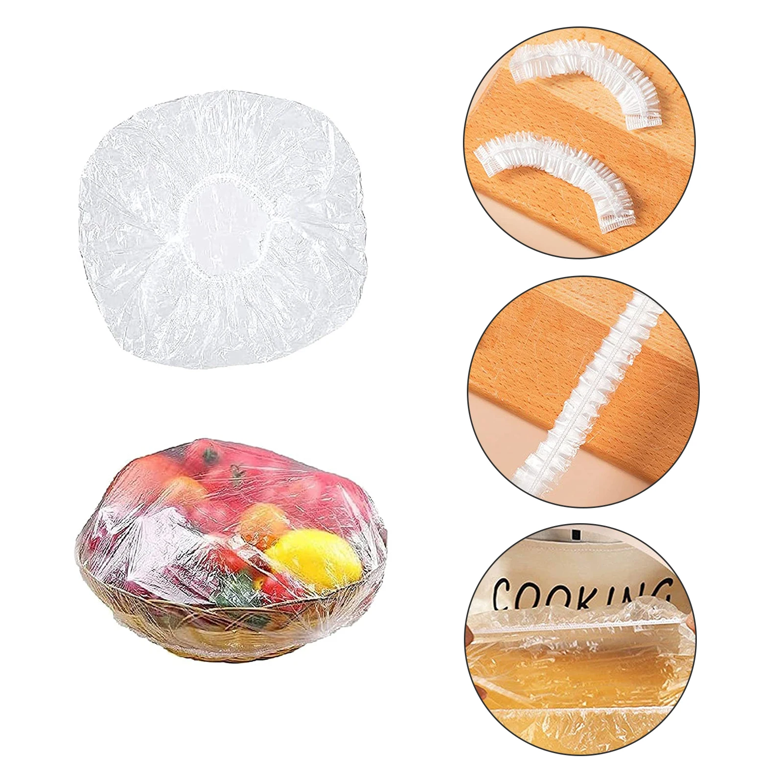 100pcs Disposable Cling Film Cover Stretchable Food Grade Household Reusable Waterproof Plastic Sealed Bag Food Cover 
100pcs Disposable Cling Film Cover Stretchable Food Grade Household Reusable Waterproof Plastic Sealed Bag Food Cover