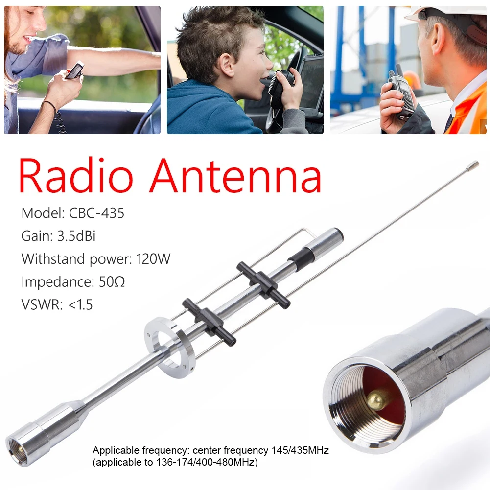 sell like hot Dual Band Antenna CBC-435 UHF VHF 145/435MHz Outdoor Personal Car Parts Decoration for Mobile Radio PL-259 Connect
sell like hot Dual Band Antenna CBC-435 UHF VHF 145/435MHz Outdoor Personal Car Parts Decoration for Mobile Radio PL-259 Connect