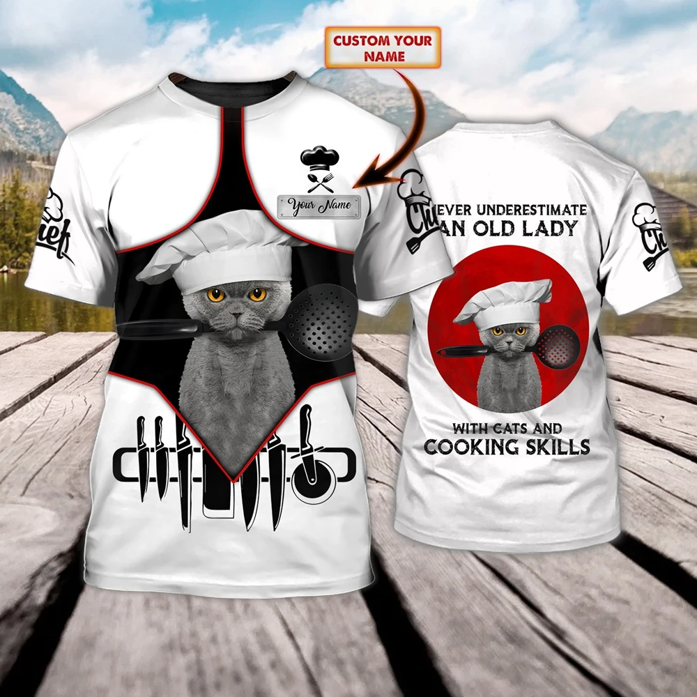 Latest Fashion Tshirt Custom Name Chef 3D Printing Mens Summer Short Sleeve Unisex Casual Sports T-shirt
Latest Fashion Tshirt Custom Name Chef 3D Printing Mens Summer Short Sleeve Unisex Casual Sports T-shirt