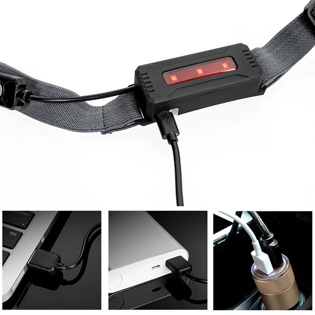 350 Lumens Waterproof Headlight USB Rechargeable COB LED Headlamp Head Torch Head Torch Patch Soft Light Film
350 Lumens Waterproof Headlight USB Rechargeable COB LED Headlamp Head Torch Head Torch Patch Soft Light Film